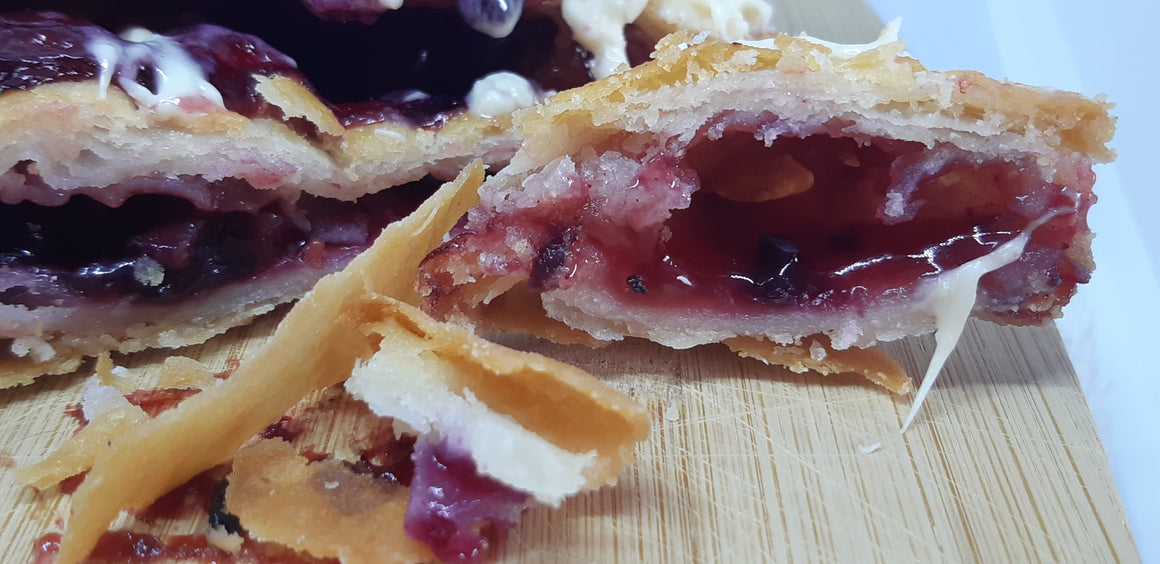 'Ready-to-Bake' Vegan Strawberry Rhubarb Turnovers
